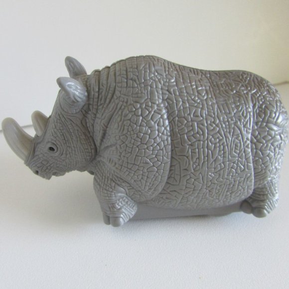 Rhinosaurus RHINO Racer WORKS 2" Disney & McDonalds 1998 REALISTIC Plastic - Picture 3 of 8